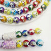 O1CN01bYFsot1HgUkDXql2X_2216860830787-0-cib Wholesale 16mm Acrylic UV Color Plated Printing Straight Hole Round Bead DIY Mobile Phone Chain Beaded Pen Keychain Aessories