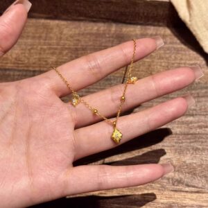 Wholesale Diamond studded necklace with diamond stars and hexagonal pointed stars