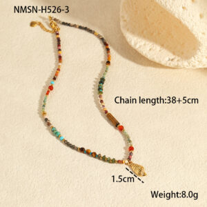 Nmsn-h526-3 conch pendant necklace / 18K