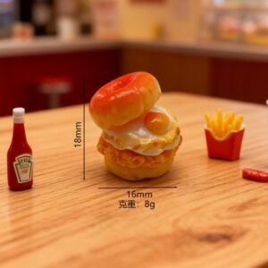 Donut chicken burger – beige / The details page has real photos, dear!