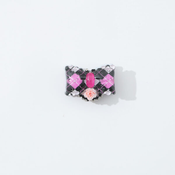 Wholesale 10pcs Cute Printed Bow Beaded Accessories DIY Beads