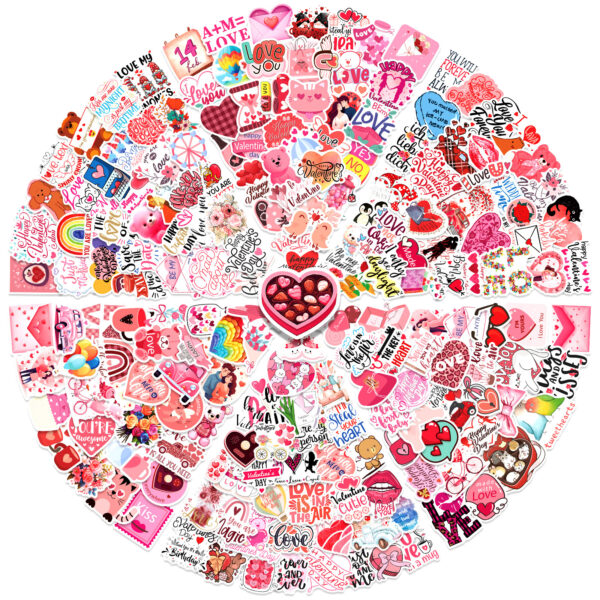Wholesale 50-200 Valentine's Day Stickers, Love Wedding Valentine's Day Stickers