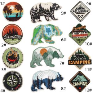 Polar bear cloth stickers 12 pieces