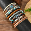 Wholesale Pine stone multi-layer bead Bohemian multi-layer bracelet