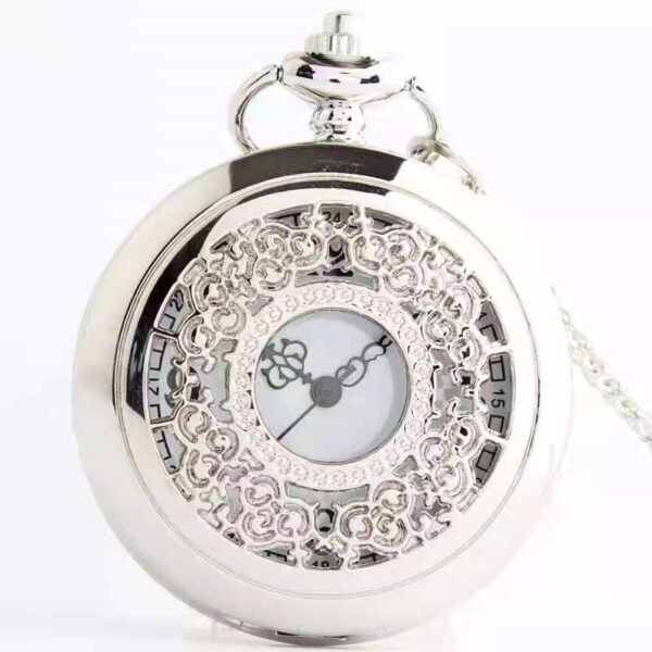 Wholesale Hollow out retro quartz watch flip top large gold pocket watch
