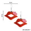 Wholesale Valentine's Day Sparkling Three Series Heart shaped Letter Earrings