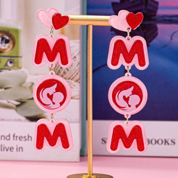 O1CN01bg7r7U2F775u61LJj_2217900038832-0-cib Wholesale Earrings Mother's Day Love Letter Long Earrings Mother