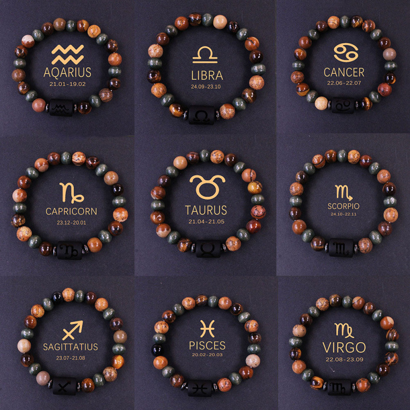 Wholesale Twee Contions Tiger Eye Stone Handmade Beaded Bracelet