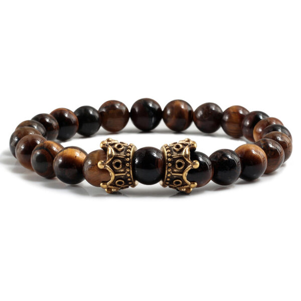 Wholesale Creative Beaded Double Crown Spaced Bead Bracelet