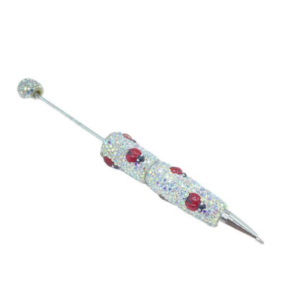 O1CN01biV6Mm1okxyWBCRVd_2218132465264-0-cib Wholesale Diamond-Encrusted Electroplated Ladybug DIY Fancy Beadable Pens