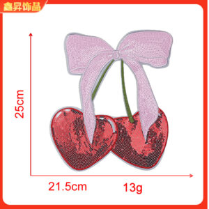 Hot melt adhesive*red*cherry*bow cherry*height 25*21.5cm