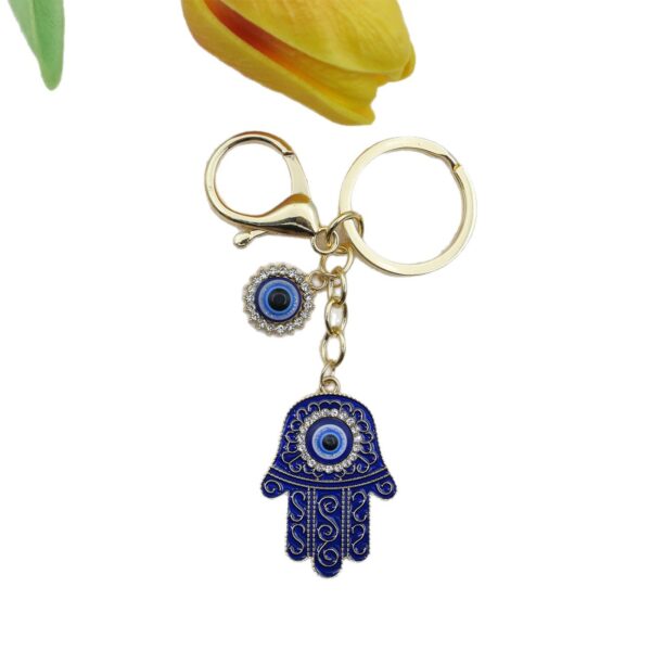 Wholesale light luxury Devil's Eye keychain pendant blue eye keychain