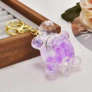 Glow in the dark purple / Gradient rope + turtle