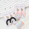 Wholesale Valentine's Day arched love ear acrylic earrings