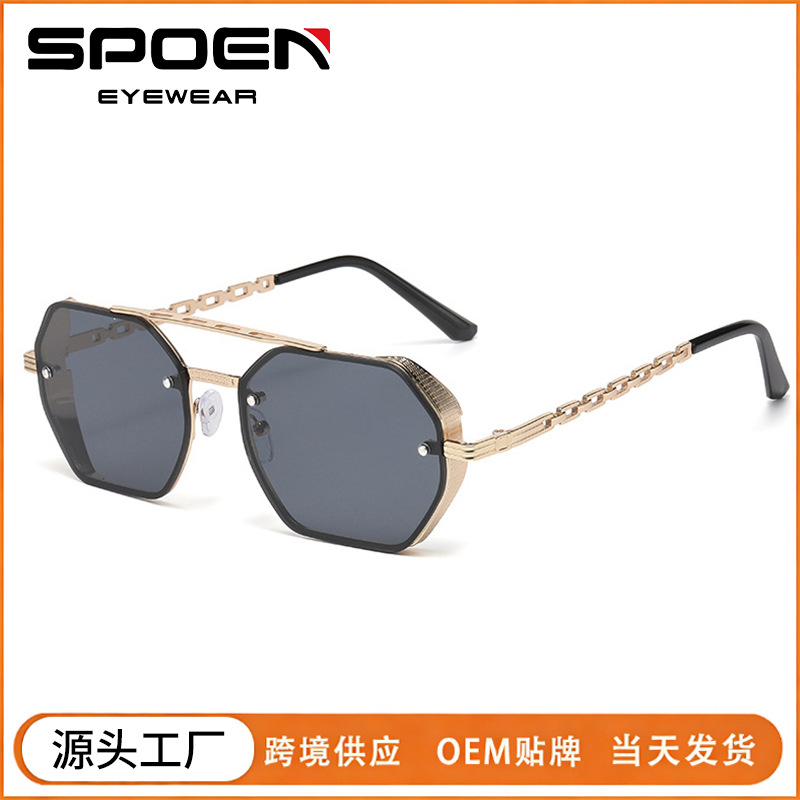 Wholesale lygonal UV resistant outdoor sunshade sunglasses