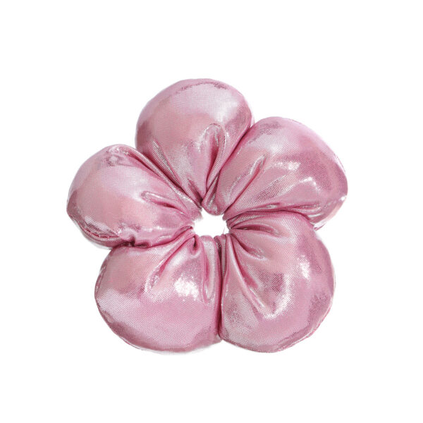 Wholesale Korean-Style Scrunchie with Three-Dimensional Flower Design for Children, Cotton-Filled Bun Hair Tie, Cute Hair Accessory