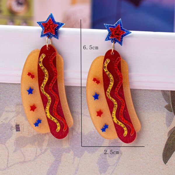 Wholesale Independence Day Acrylic Earrings
