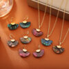 O1CN01bsyZLq1yQwpt32iDa_2216347276574-0-cib Wholesale Colorful fan-shaped abalone shell necklace