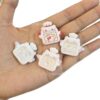 Wholesale 10pcs Chef Hat Cartoon Cat Bread Maker Acrylic Beads