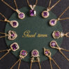 Wholesale Purple Zircon Necklace Heart Pendant Jewelry