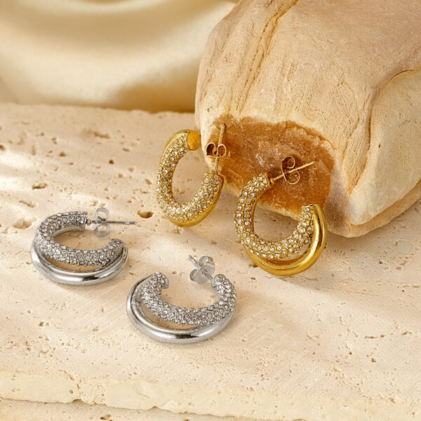 O1CN01bugWst1FRiml1wg7W_2218660980484-0-cib Wholesale Hoop Earrings Simple Earrings Elegant Stainless Steel Stud Earrings