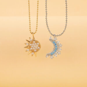 09 kc gold + white k necklace x108 (necklace without magnetic attraction)