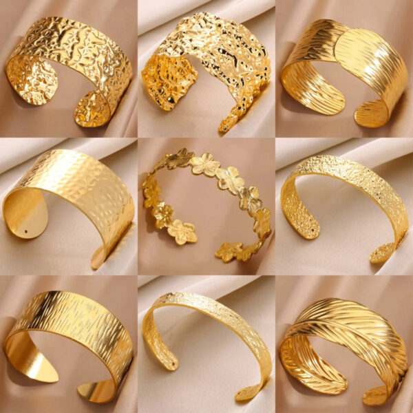 Wholesale personality exaggerated opening bracelet wide version jewelry