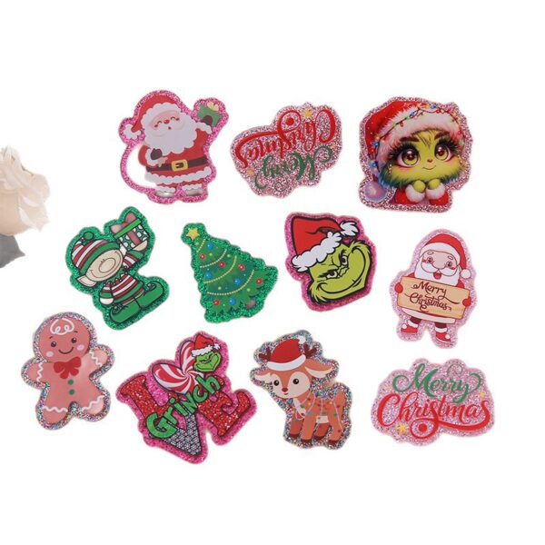 Wholesale Glitter and Sparkle Christmas DIY Acrylic Patch