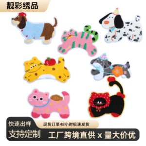 Wholesale Sausage Dog Embroidery Large Cartoon Embroidery DIY Patches