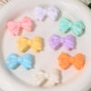 Wholesale Macaron Colorful Double-Layer Bow Acrylic Beads