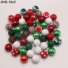 O1CN01bxDy9v1QEr9EPa7Fq_2201245431945-0-cib Wholesale 50pcs Red and Green Diamond Print Christmas 20MM Acrylic Beads DIY Mixed Color Mixed Style Beaded Loose Beads Combination