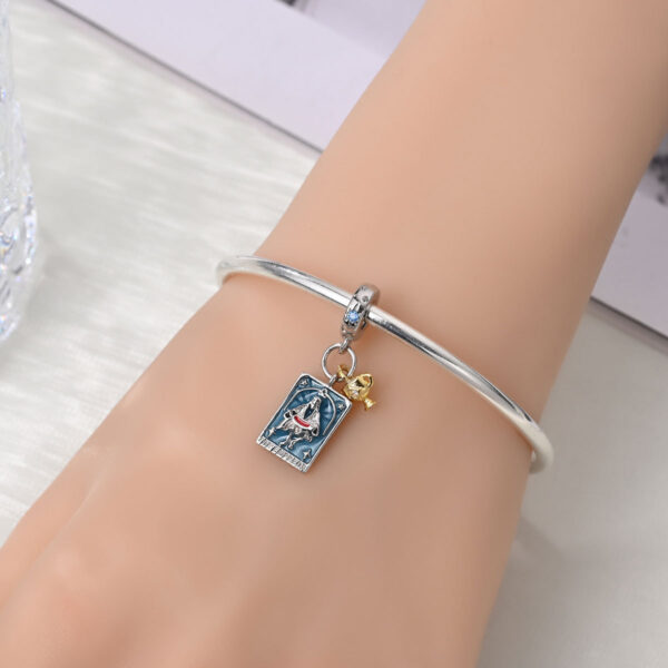 Wholesale DIY Jewelry Bracelet Aessories Tarot Sun Moon Star Charm Pendant Beads Copper Sier-Plated Exrt Style