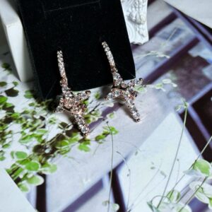 Rose gold earrings