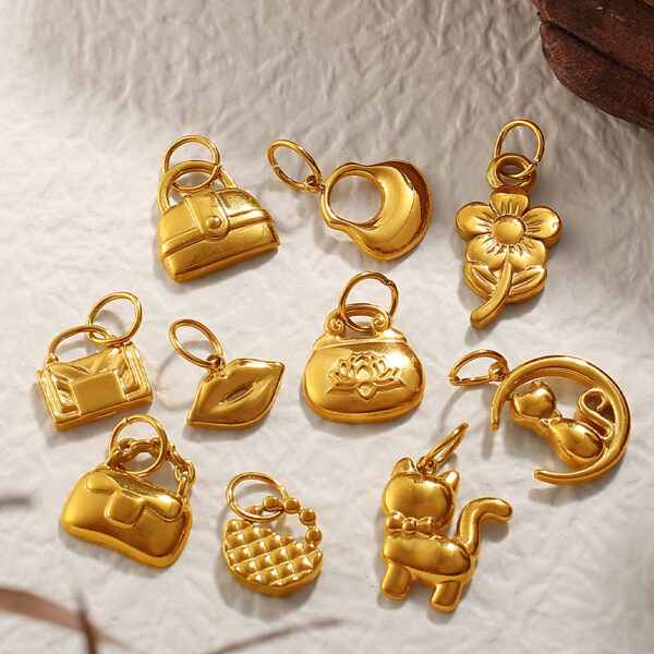 Wholesale Mini bag stainless steel plated pendant accessory