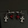 Wholesale Wear two rear hanging star and moon earrings