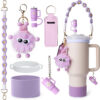 Wholesale Cup cover straw cap keychain plush elf cup accessories