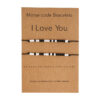 Wholesale Valentine's Day Morse Code Black and White Rice Bead Weaving Bracelet Set