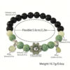Wholesale Luminous Little Sun Flower Volcanic Stone Bead Bead Bead Bracelet