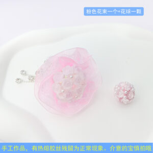 1 pink flower wedding + one flower ball