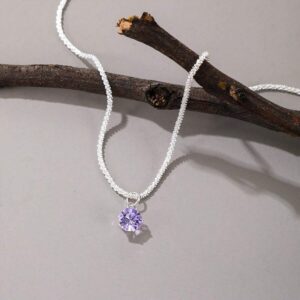 Silver purple zirconium