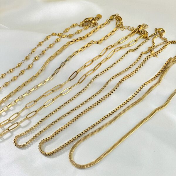 O1CN01c5utgG2DNwLGXyqkz_2216336188598-0-cib Wholesale Titanium Steel Chain Necklace DIY Matching Pendant 18K Gold