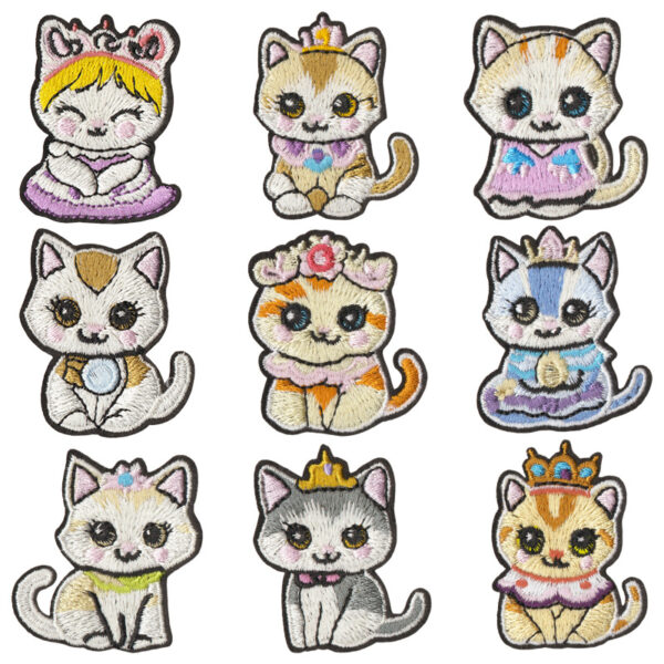 Wholesale Cartoon cat Patch Clothing DIY Patches