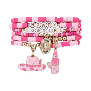 Pink polymer clay 6-piece set