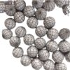 Wholesale 5pcs 20MM Halloween White Spider Web Printed Beads