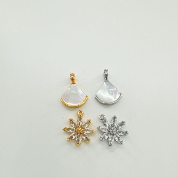 O1CN01c7jB2W1bndB13Qz7i_2217774803510-0-cib Wholesale 18K gold plated copper natural shell inlaid fan shaped heart pendant