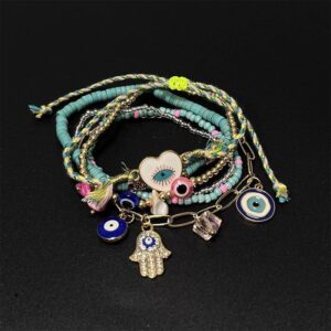 Wholesale Many Stars 6 Piece Fairy Tale World Beaded Woven Bracelet