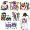 Wholesale Carnival Festival Pattern Clothing UV DTF Ready to Press Transfers Wraps