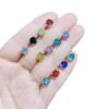 Wholesale Colored zircon four prong stud earrings