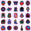 Wholesale 50 Cool Neon Graffiti Stickers