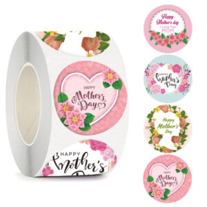 Wholesale Rolled Sticker Mother's Day Decoration Sticker